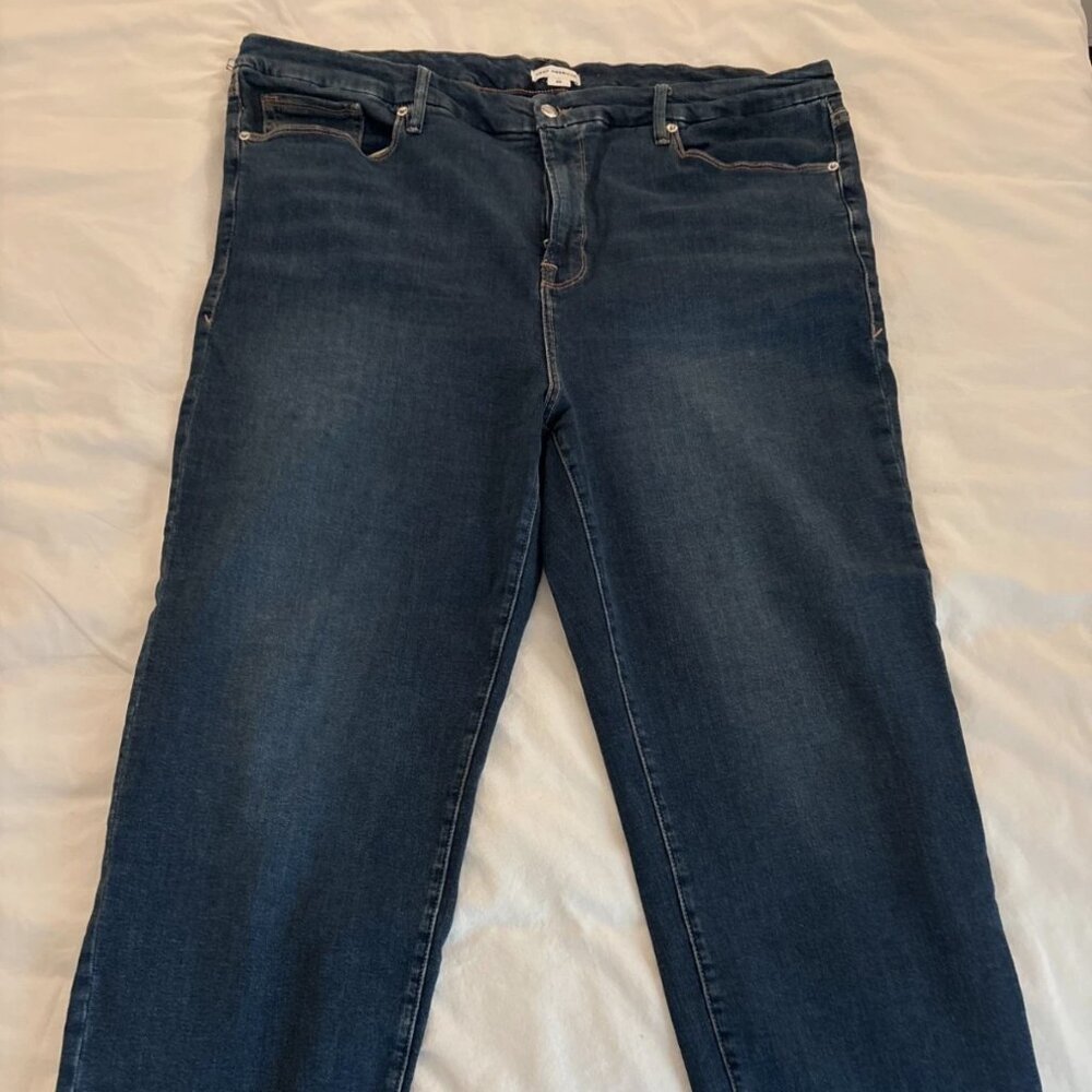 Good American Good Classic Slim Straight Jeans Size 22 Plus NWOT